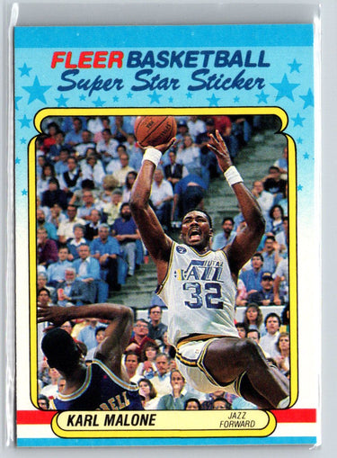 1988-89 Fleer #8 Karl Malone Stickers K64