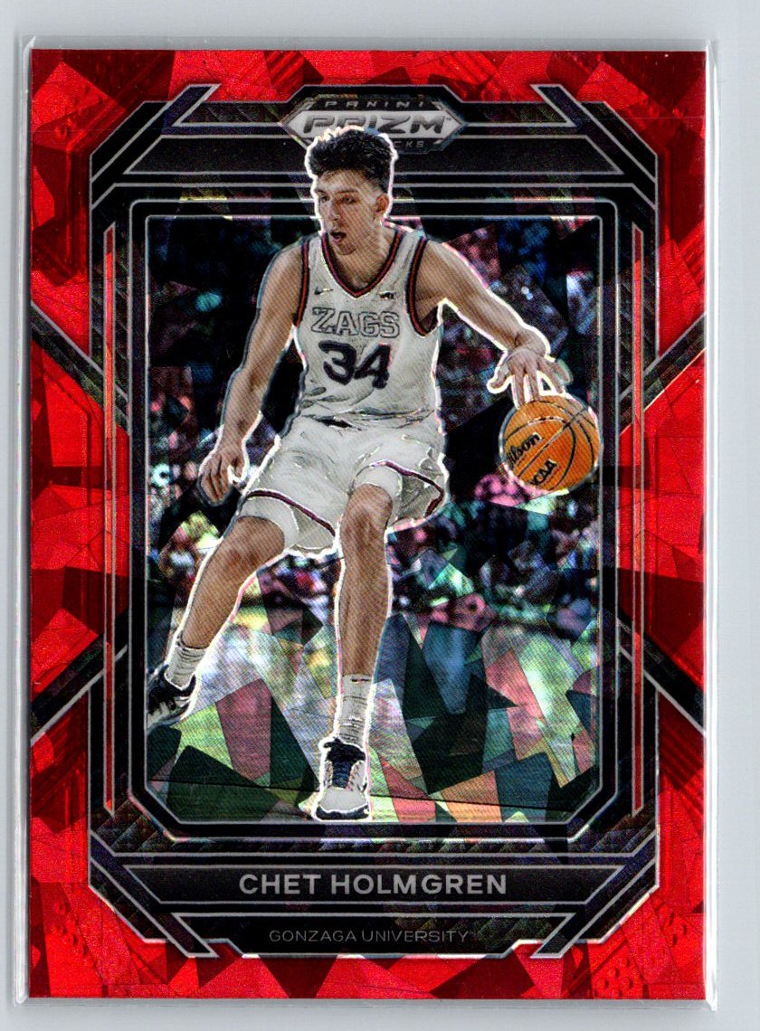 2023 Panini Prizm Draft Picks #76 Chet Holmgren Red Ice K65
