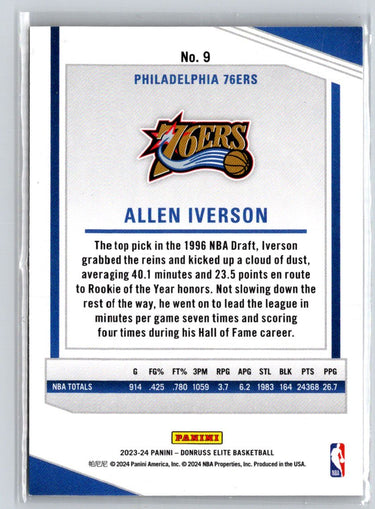 2023-24 Donruss Elite #9 Allen Iverson Orange K66