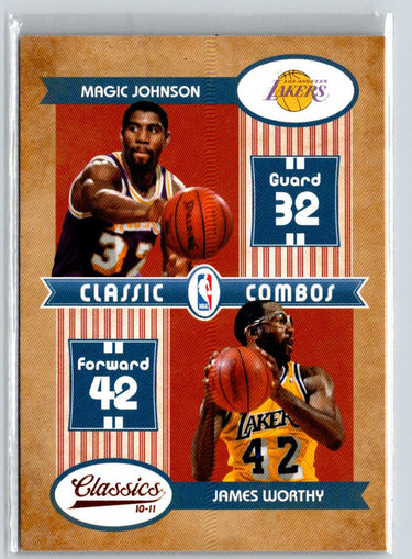 2010-11 Panini Classics #2 James Worthy / Magic Johnson Classic Combos K67