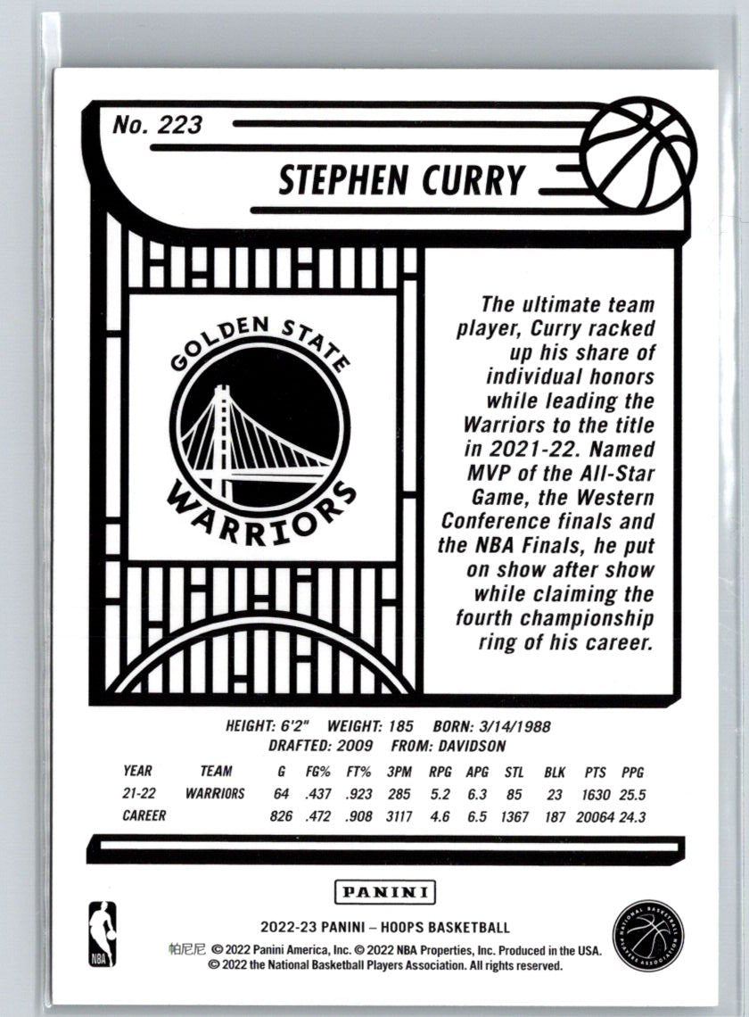 2022-23 Hoops #223 Stephen Curry K67