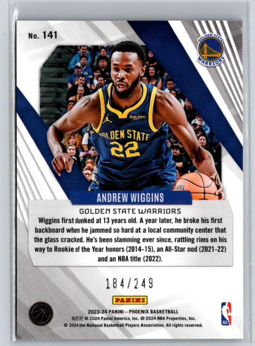 2023-24 Panini Phoenix #141 Andrew Wiggins Phoenix Orange Ice #/249 K67