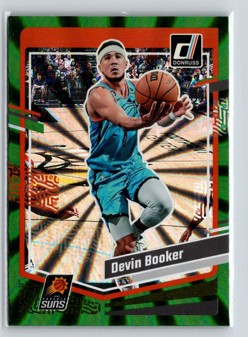 2023-24 Donruss #43 Devin Booker Green Laser Holo K68
