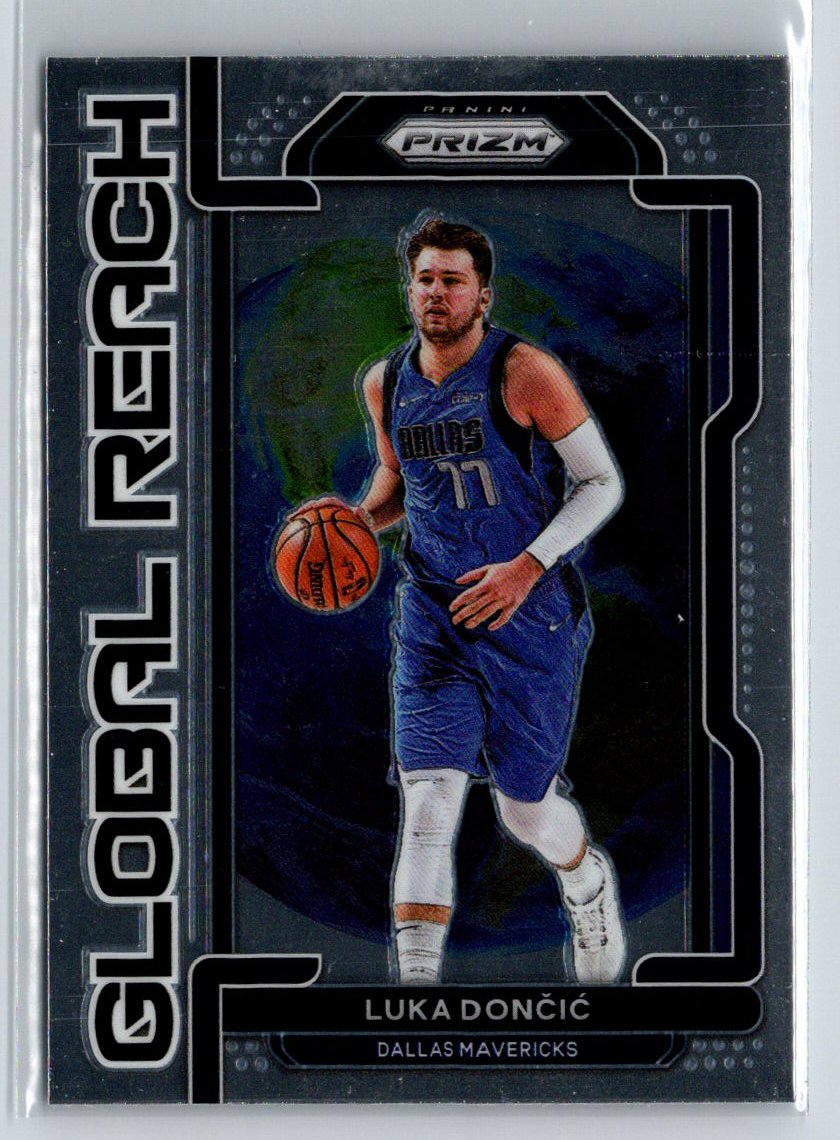 2021-22 Panini Prizm #4 Luka Doncic Global Reach K68