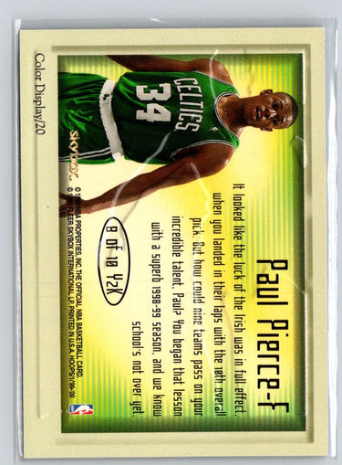 1999-00 Hoops #8 Y2K Paul Pierce Y2K Corps K69