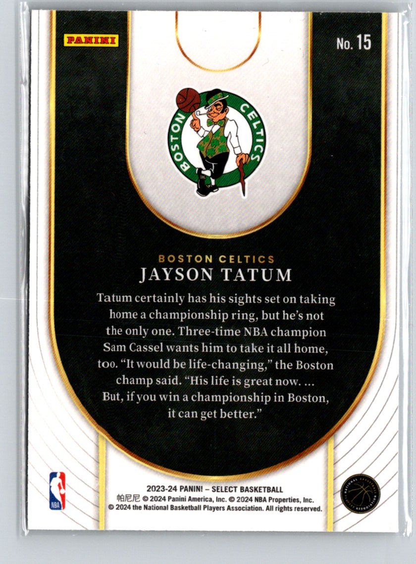 2023-24 Panini Select #15 Jayson Tatum Neon Icon K69