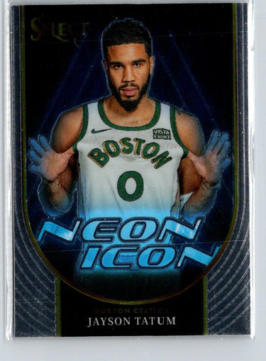 2023-24 Panini Select #15 Jayson Tatum Neon Icon K69