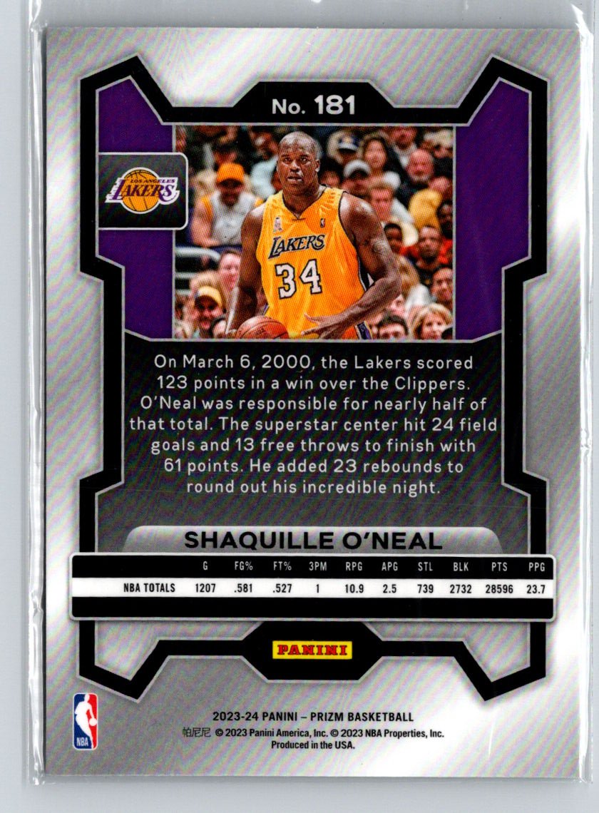 2023-24 Panini Prizm #181 Shaquille O'Neal K69