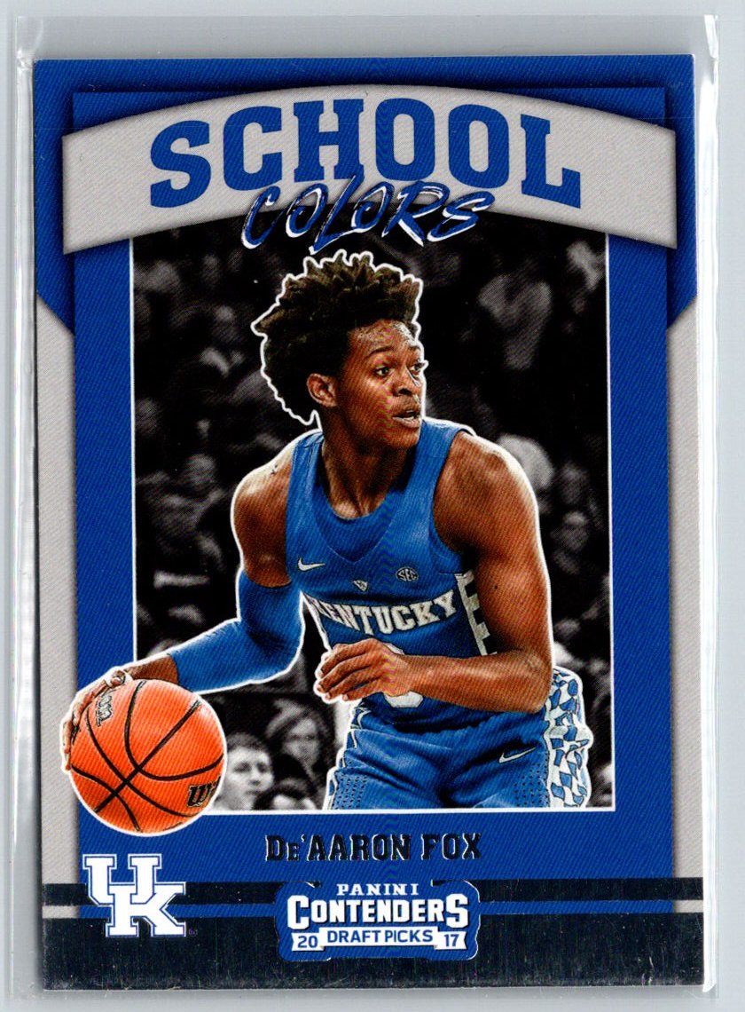 2017 Panini Contenders Draft Picks #7 De'Aaron Fox School Colors K70