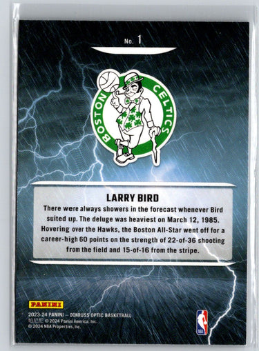 2023-24 Donruss Optic #1 Larry Bird Raining 3s K70