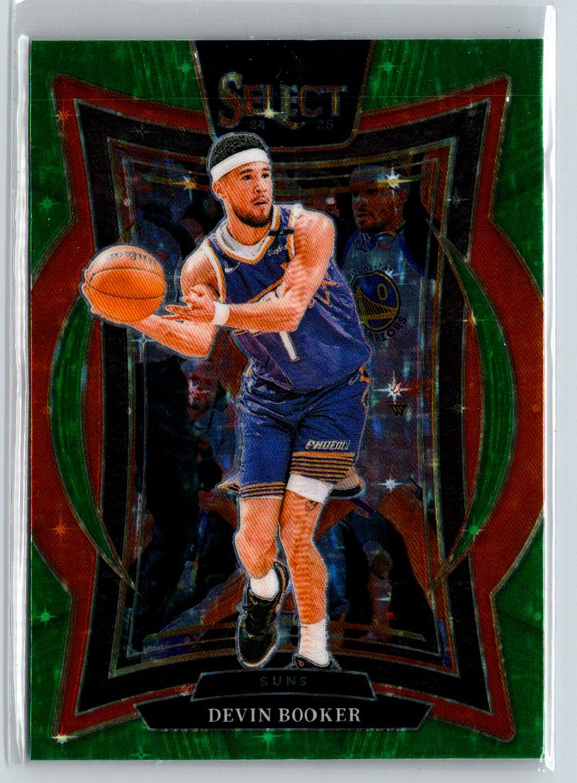 2024-25 Panini Select #16 Devin Booker Green Stars Prizm K70