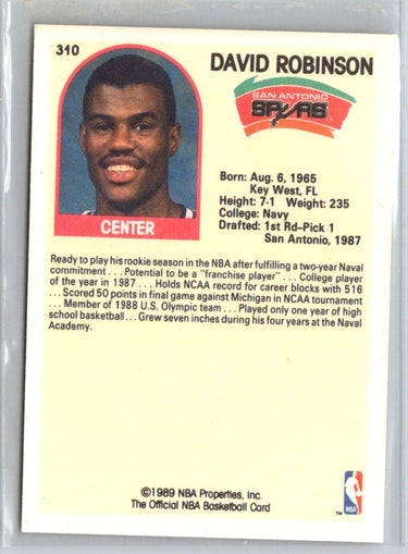1989-90 Hoops #310 David Robinson K70