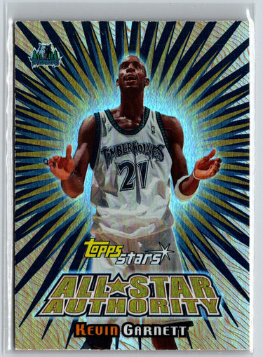 2000-01 Topps Stars #ASA12 Kevin Garnett All-Star Authority L01