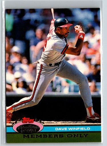 1991 Stadium Club Members Only #NNO Dave Winfield L01
