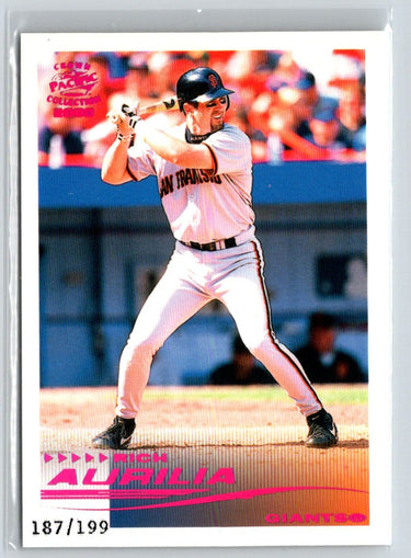 2000 Pacific Crown Collection #247 Rich Aurilia Holographic Purple #/199 L02