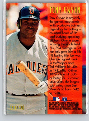 1995 SkyBox E-Motion #4 Tony Gwynn Masters L02