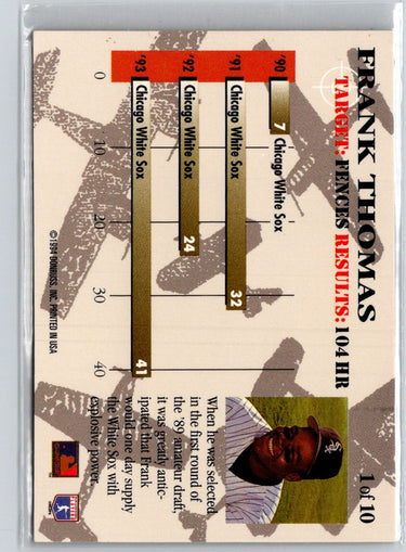 1994 Triple Play #1 Frank Thomas Bomb Squad L03