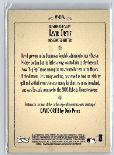 2008 Topps #WMDP4 David Ortiz Dick Perez (Walmart) L03