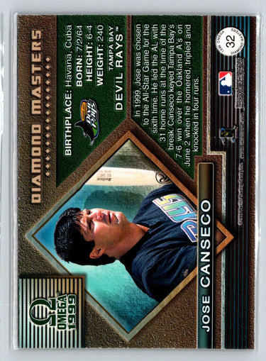 1999 Pacific Omega #32 Jose Canseco Diamond Masters L04