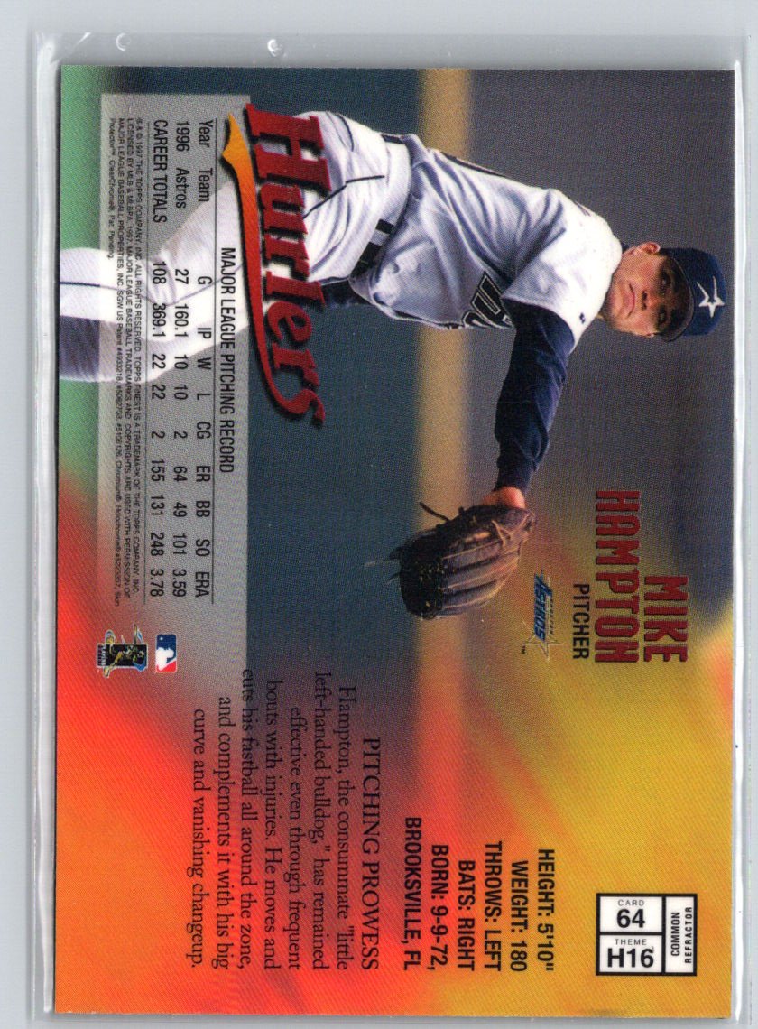 1997 Finest #64 Mike Hampton Refractors L04