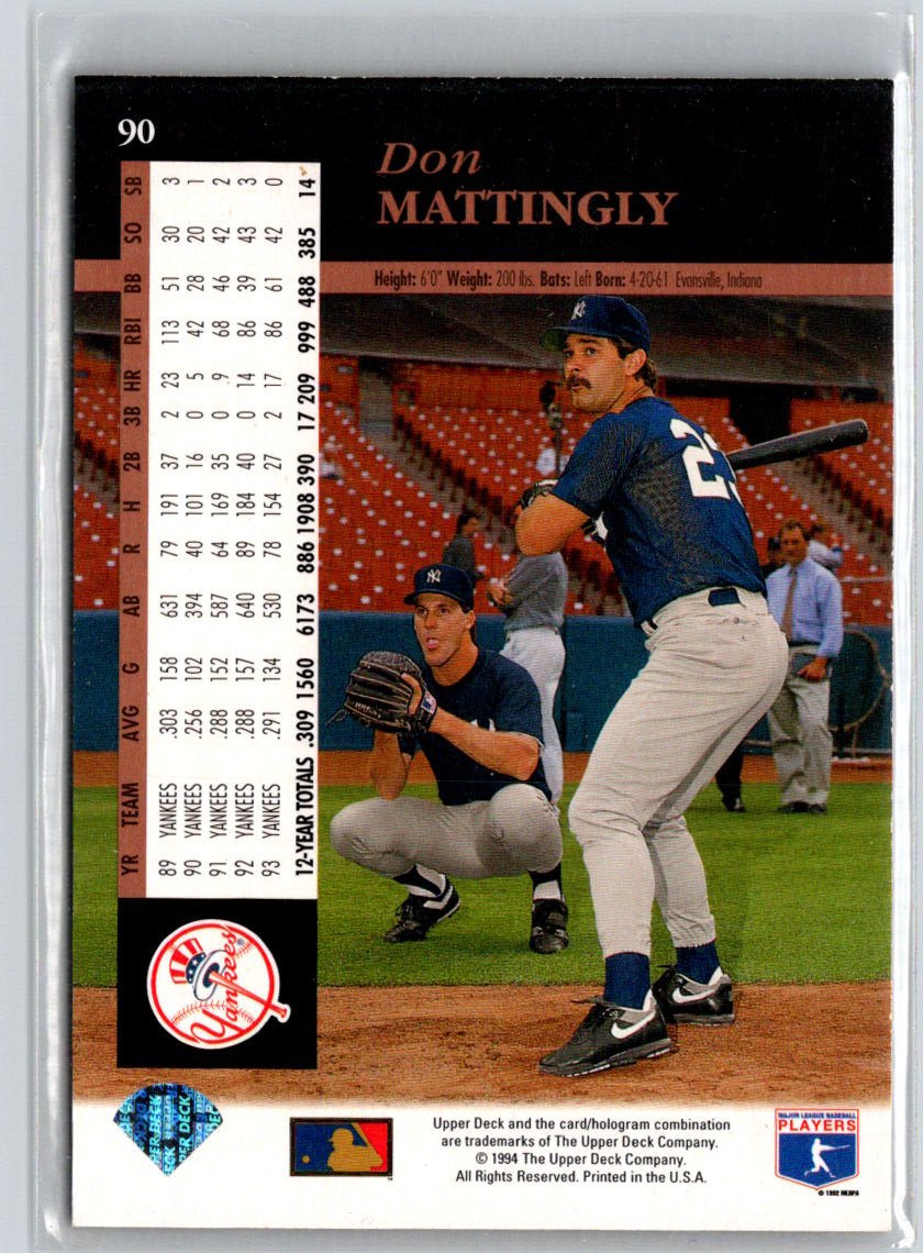 1994 Upper Deck #90 Don Mattingly Electric Diamond L04