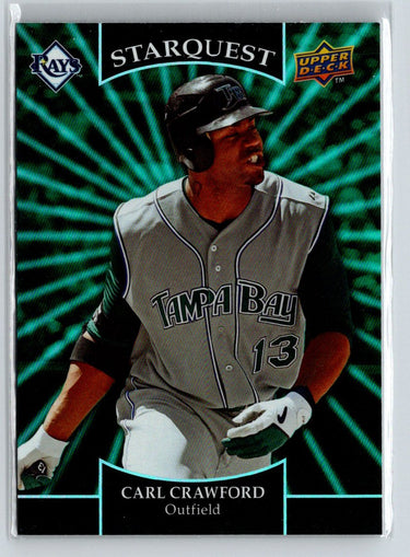 2009 Upper Deck #SQ-30 Carl Crawford StarQuest Emerald Super Rare L05