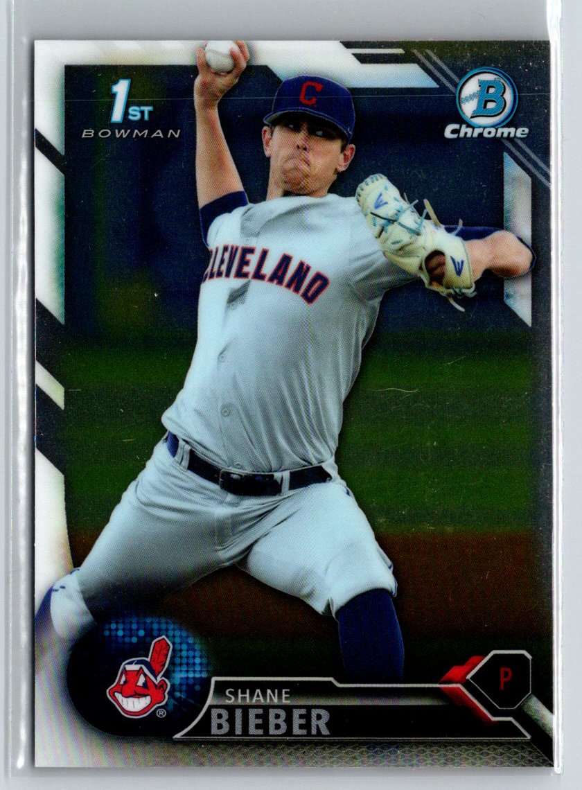 2016 Bowman Draft #BDC-68 Shane Bieber Chrome L05