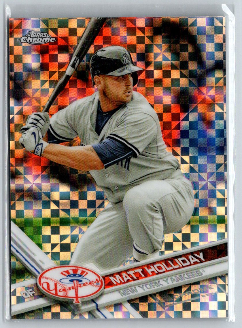 2017 Topps Chrome #3 Matt Holliday X-Fractor L05