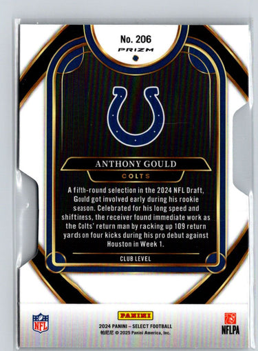 2024 Panini Select #206 Anthony Gould Silver Prizm Die Cut L06
