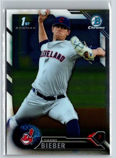 2016 Bowman Draft #BDC-68 Shane Bieber Chrome L06