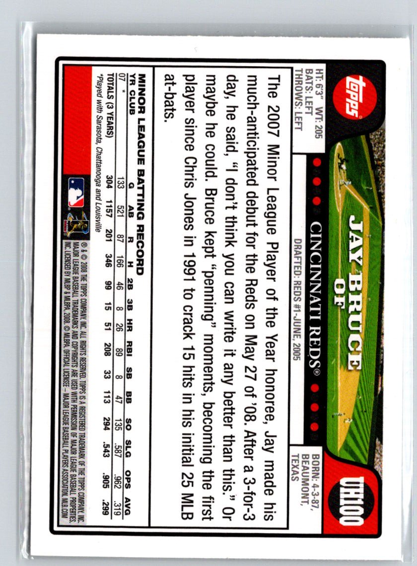 2008 Topps Updates & Highlights #UH100 Jay Bruce L07