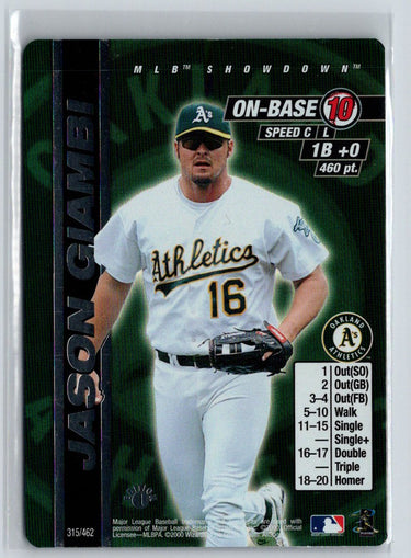 2000 MLB Showdown 1st Edition #315 Jason Giambi L07