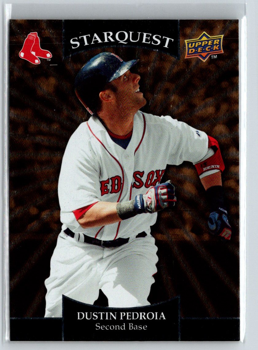 2009 Upper Deck #SQ-38 Dustin Pedroia StarQuest Gold Rare L08
