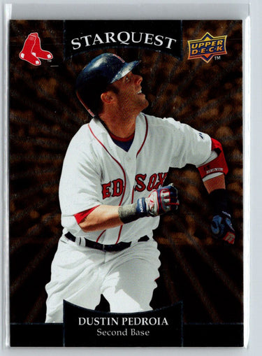 2009 Upper Deck #SQ-38 Dustin Pedroia StarQuest Gold Rare L08