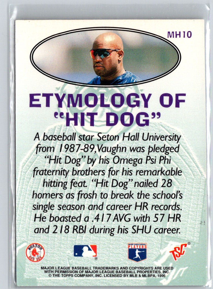 1996 Stadium Club #MH10 Mo Vaughn Mega Heroes L08