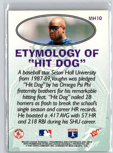 1996 Stadium Club #MH10 Mo Vaughn Mega Heroes L08