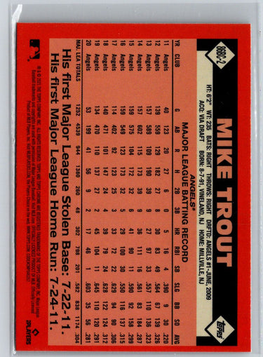 2021 Topps Chrome #86BC-2 Mike Trout 1986 Topps Baseball 35th Anniversary L08