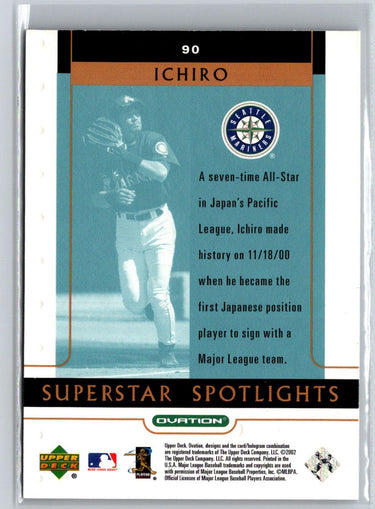 2002 Upper Deck Ovation #90 Ichiro L09