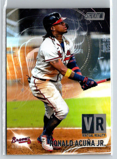 2021 Stadium Club #VR-7 Ronald Acuña Jr. Virtual Reality L09