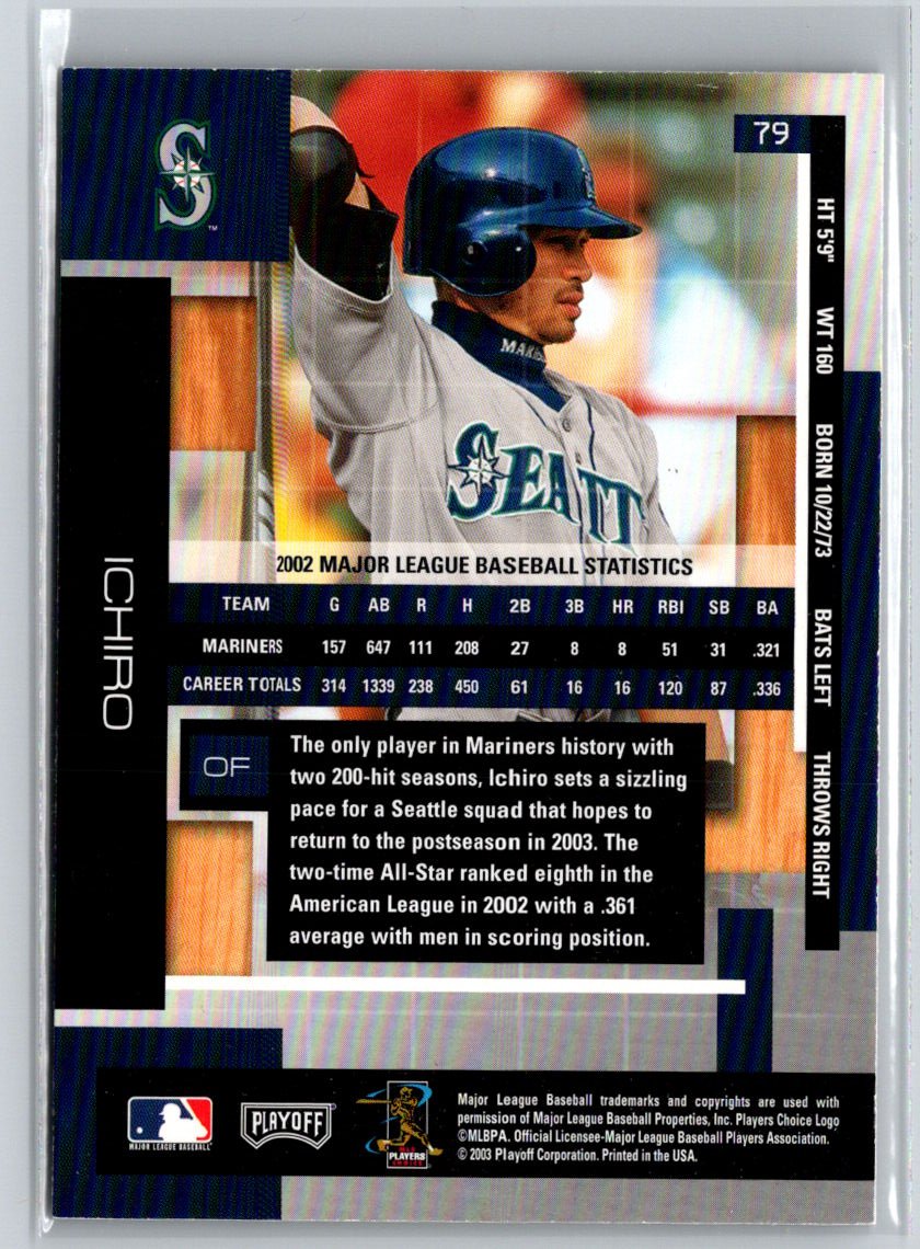 2003 Playoff Absolute Memorabilia #79 Ichiro L09