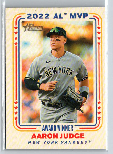 2023 Topps Heritage #AW-1 Aaron Judge Award Winners L10
