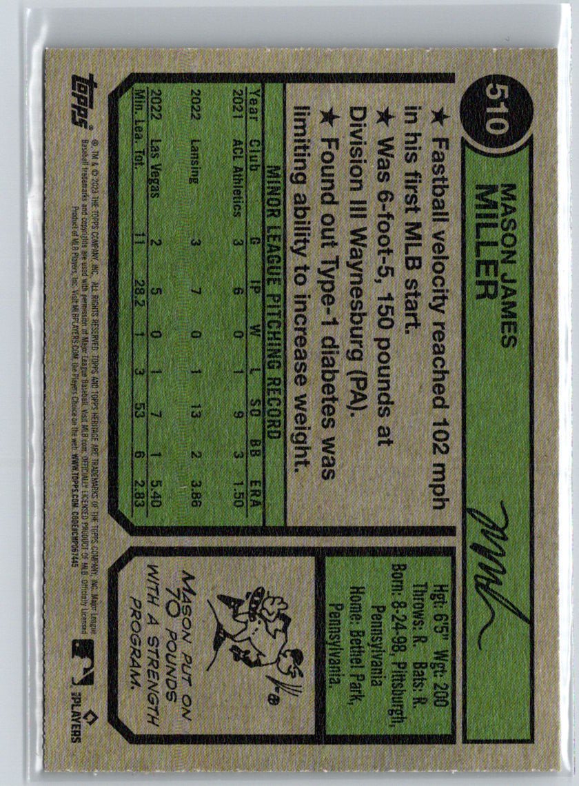 2023 Topps Heritage #510 Mason Miller L10