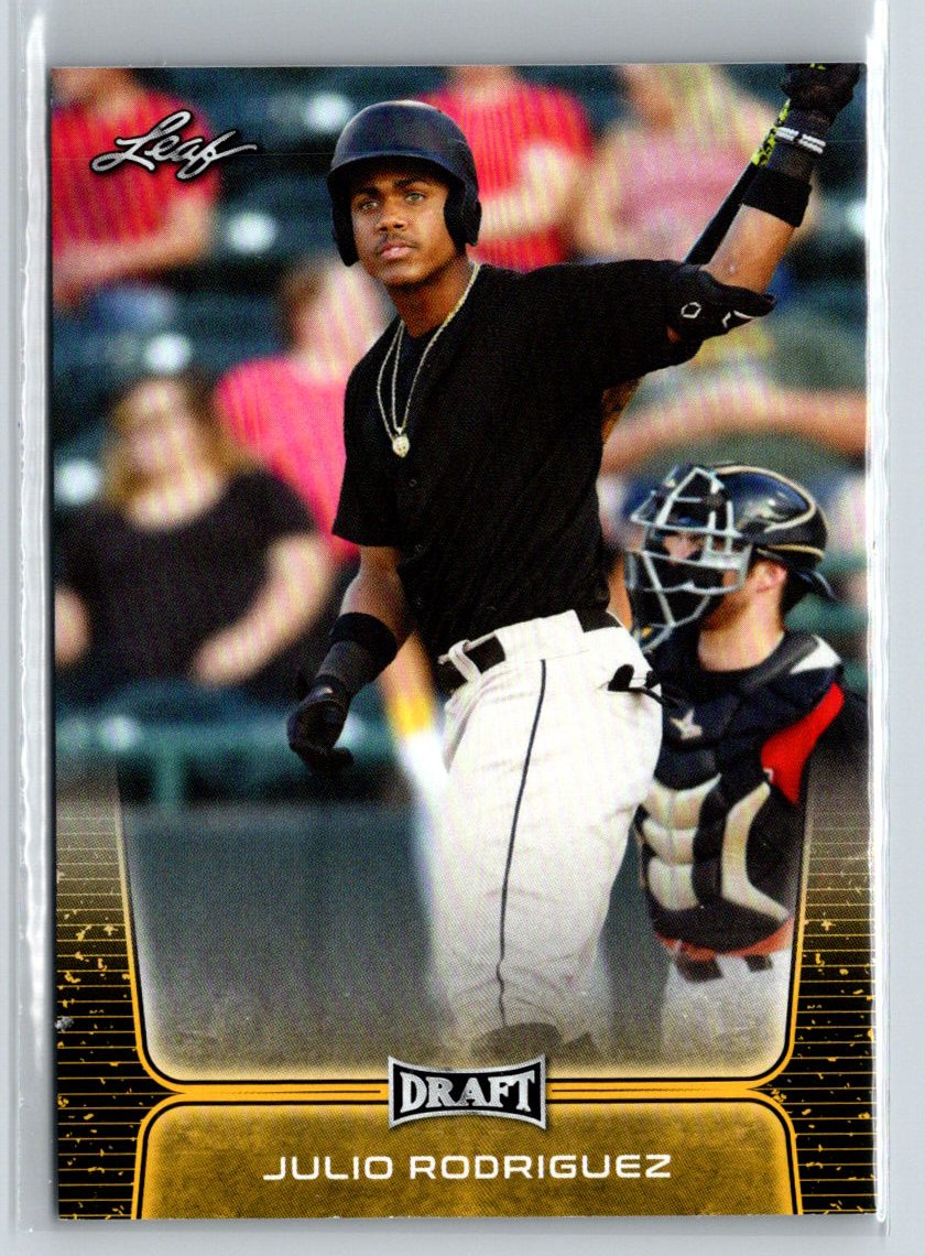 2020 Leaf Draft #08 Julio Rodriguez Gold L10