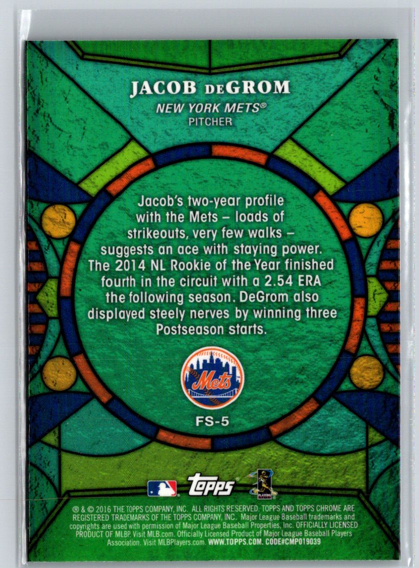 2016 Topps Chrome #FS-5 Jacob deGrom Future Stars L10