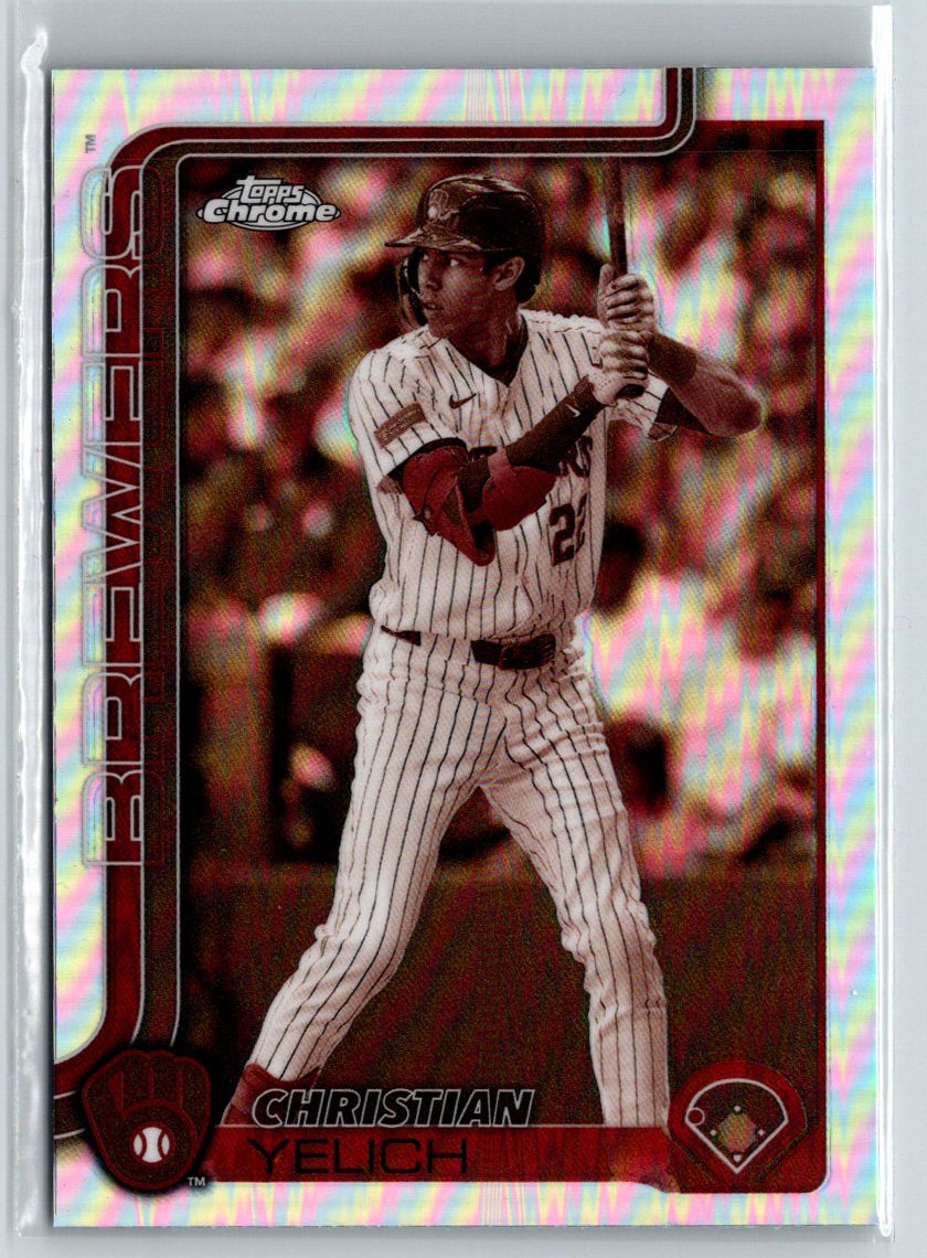 2025 Topps Chrome #89 Christian Yelich Sepia Refractors L11