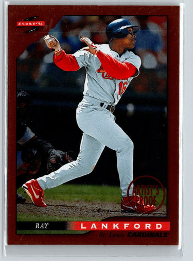 1996 Score #4 Ray Lankford Dugout Collection (Series Two) L12