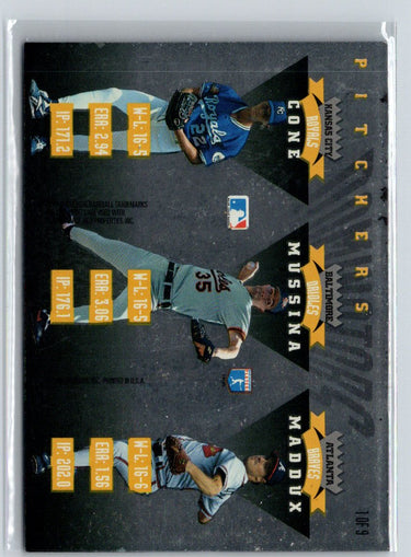 1995 Donruss #1 David Cone / Mike Mussina Greg Maddux Dominators L12