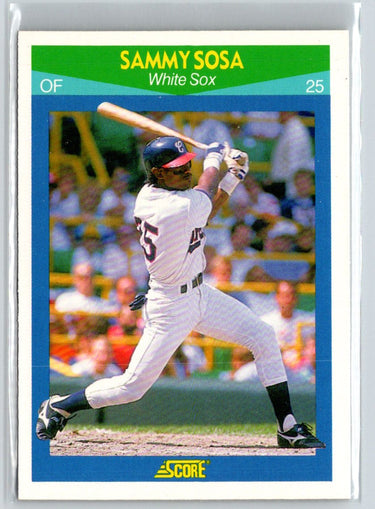 1990 Score 100 Rising Stars #35 Sammy Sosa L13