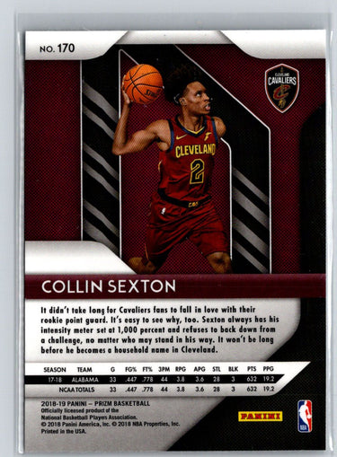 2018-19 Panini Prizm #170 Collin Sexton L14