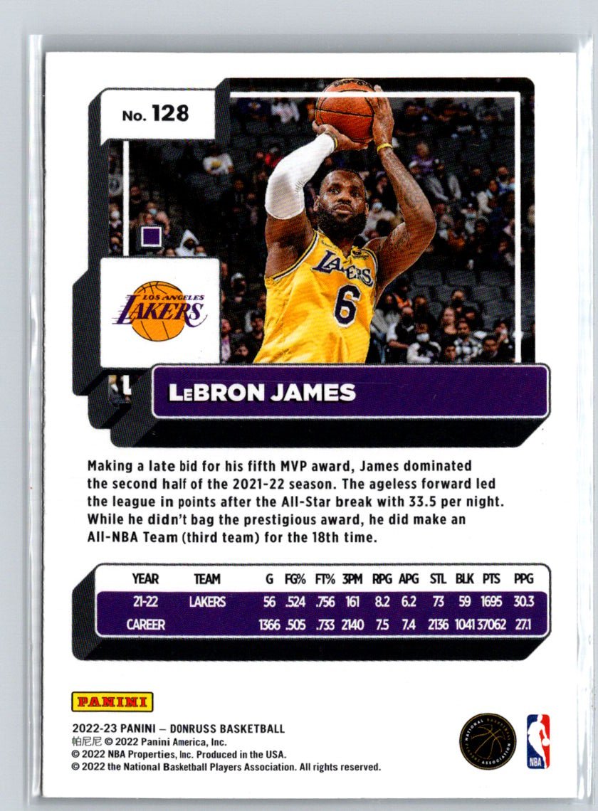 2022-23 Donruss #128 LeBron James L14